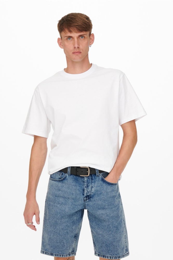 ONSFRED RLX SS TEE NOOS 22022532 BRIGHT WHITE